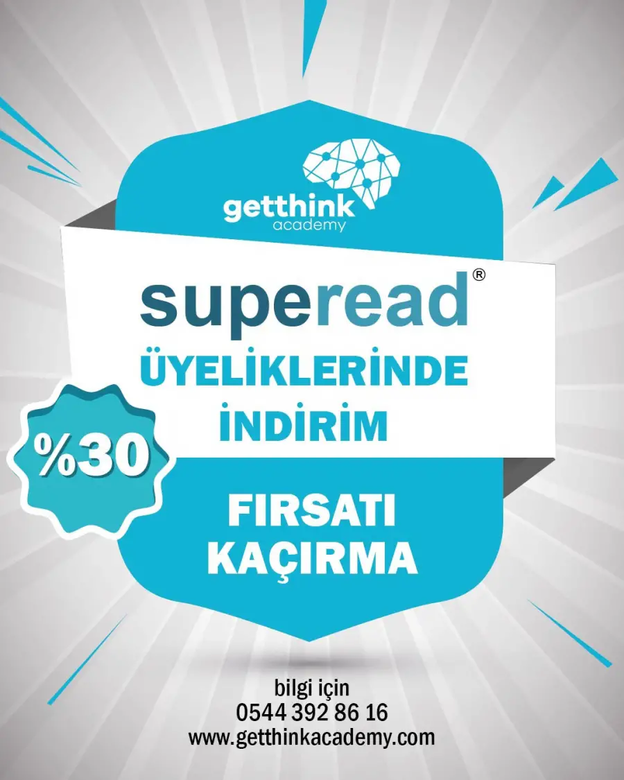 Superead Hızlı Okuma Platformu – 1 Yıllık Üyelik (%30 İndirim)
