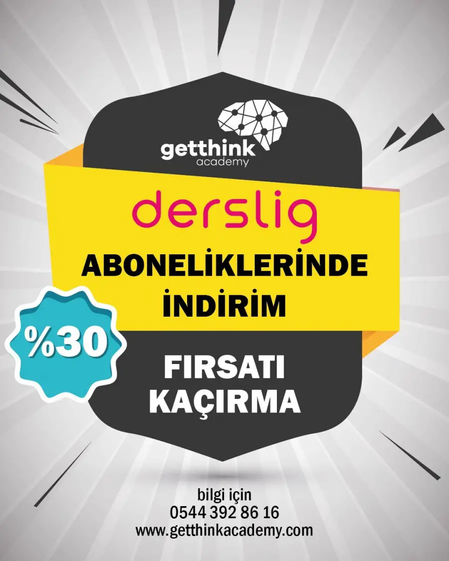 Derslik Pro Üyeliği – %30 İndirim Fırsatı
